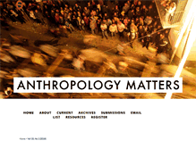 Tablet Screenshot of anthropologymatters.com
